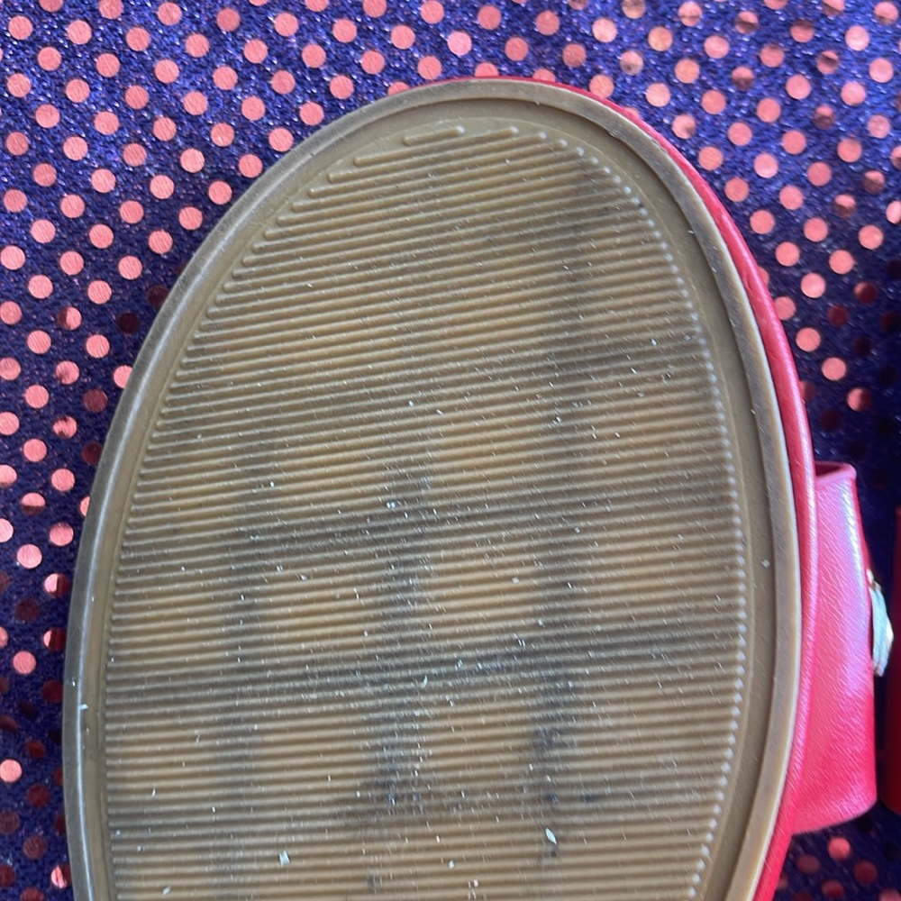 Rouge Helium open toe Sandals Red size9 - Picture 6 of 8